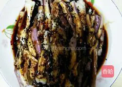 Illustration of how to make hand-teared eggplant 6