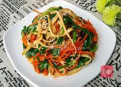 Illustration of how to make cold tofu skin with chives 8