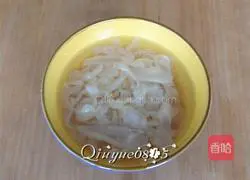 Illustration of how to make cold jellyfish shreds 2