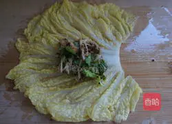 Illustration of making cabbage dumplings without flour 16