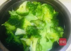 Illustration 4 of how to make broccoli with abalone juice and king oyster mushrooms