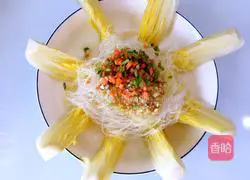 Illustration of how to make vermicelli baby cabbage 9