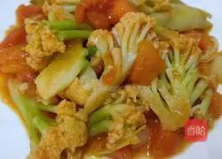 Illustration of how to make fried cauliflower with tomatoes 7