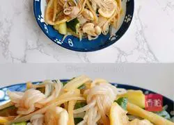 Illustration of how to make cold konjac and cucumber 13