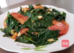 Illustration of how to stir-fry tomatoes with sweet potato leaves 7