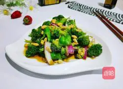 Illustration of how to make broccoli with nuts 6