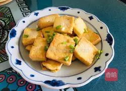 Illustration of how to make salt-fried tofu 8