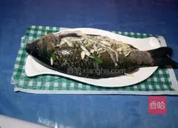 Illustration of how to make cold crucian carp 6