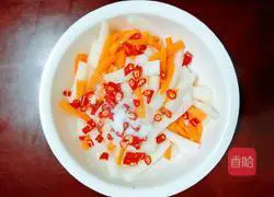 Illustration of how to make sour and crisp radish 7