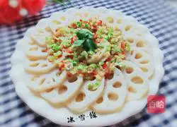 Illustration of how to make steamed lotus root slices 11