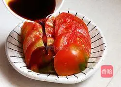 Good news for kitchen novices—Illustration of how to make summer quick dish tomatoes with sauce 6