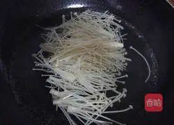 Illustration of how to make enoki mushrooms and cucumbers 5