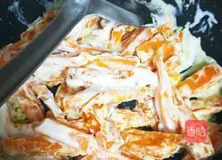 Illustration of how to make yogurt and sweet potato fries platter 11