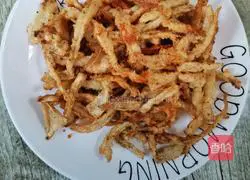 Illustration of how to make fried king oyster mushrooms 7