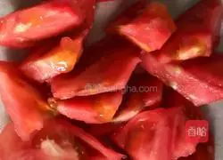 Stir-fry tomatoes Illustration of how to make flowers 3