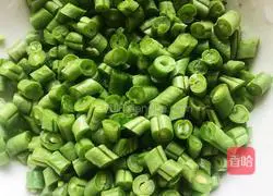 Illustration of how to make fried beans and meat 2