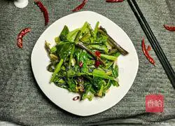 Illustration of how to make spicy and sour vegetable moss 9