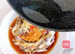 Illustration of how to make hand-torn eggplant 7