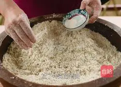 Illustration 3 of how to make molded bean dregs from the leftover soybean milk and stir-fry it with pork belly.It's so fragrant