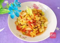 Illustration of how to cook tomatoes and celery 12