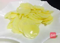 Illustration of home-style spicy fried potato slices 1