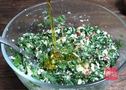 Illustration of how to make Malantou mixed with tofu 10