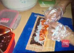 Illustration of how to make sushi 4