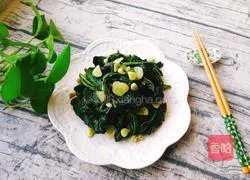 Illustration of how to make garlic sweet potato leaves 10