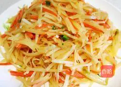 Illustration of how to stir-fry double strands 6