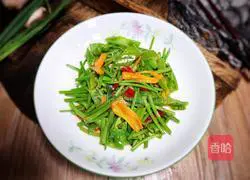 Illustration of how to make stir-fried sweet potato stems with pepper 10