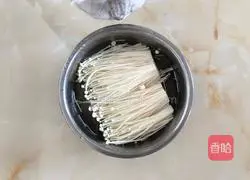 Illustration of how to make enoki mushrooms in tin foil 3