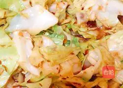 Illustration of how to make stir-fried cabbage in soy sauce 5