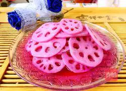 Illustration of how to make sweet and sour rouge lotus root 6
