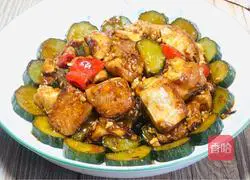 Illustration of how to make cucumber-roasted tofu 15