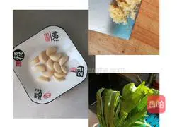 Illustration of how to make lettuce with oyster sauce 1