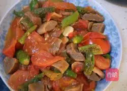 Illustration of how to stir-fry salted dried radish with tomatoes 9