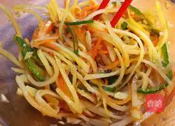 Illustration of how to make cold shredded potatoes 14