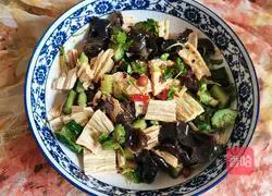 Illustration of how to make cold yuba 18