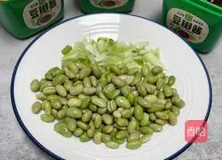 Illustration of how to make soy sauce edamame 1