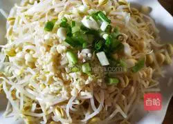 Illustration of how to make cold soybean sprouts 3