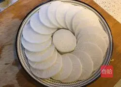 Illustration of how to make steamed white radish 4
