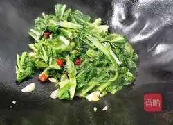Illustration of stir-fried lettuce tips 5
