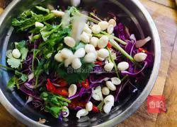 Illustration of how to make cold purple cabbage 6