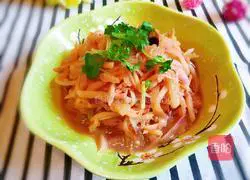 Illustration of how to make stir-fried shredded radish 12