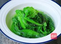Lose weight and reduce fat#Garlic oyster sauce lettuce recipe illustration 3