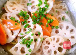Illustration of how to make fried lotus root slices 8