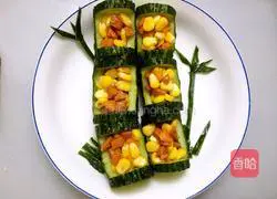 Illustration of how to announce spring with green bamboo 9