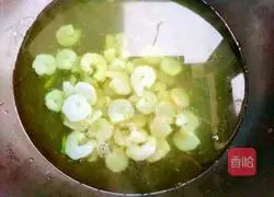 Illustration of how to make asparagus mixed with shrimp 5