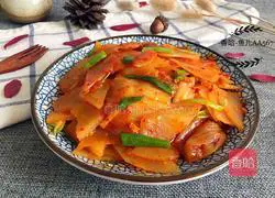 Illustration of how to make spicy cabbage and fried potato slices 8