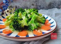 Illustration of how to make fried carrots with broccoli 17